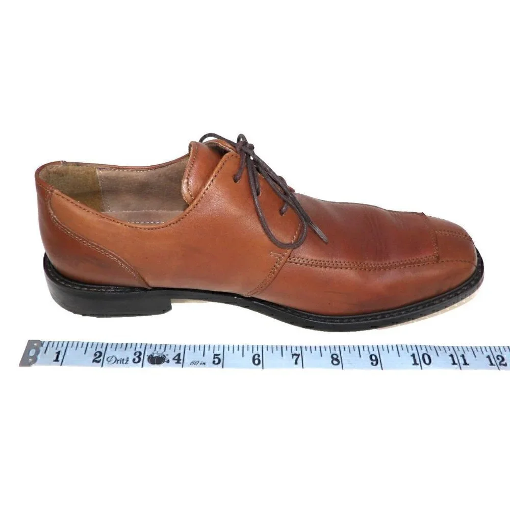 FLORSHEIM brown leather lace up oxford dress shoes men's size 10 D